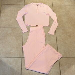 Victoria’s Secret Modal Long-Sleeve Henley & Pants Pajama Set M-fits Small